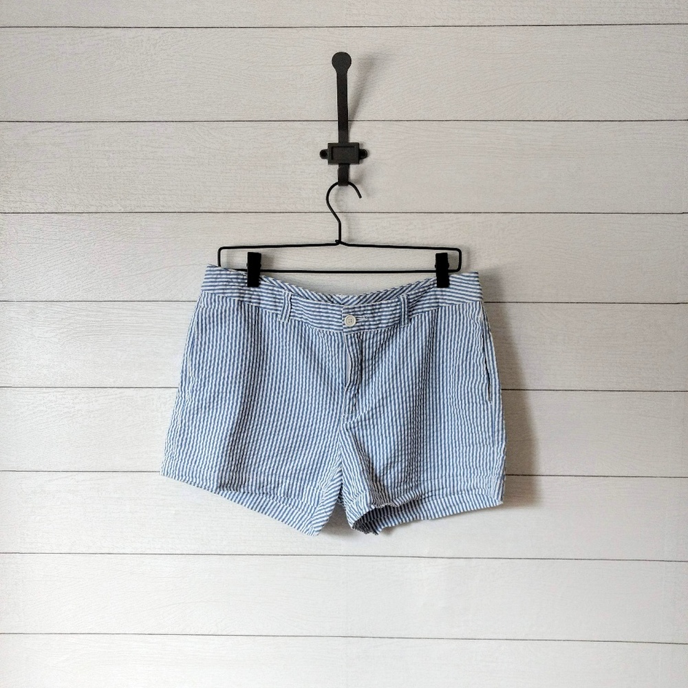GAP Seersucker Stretch Shorts 4" inseam